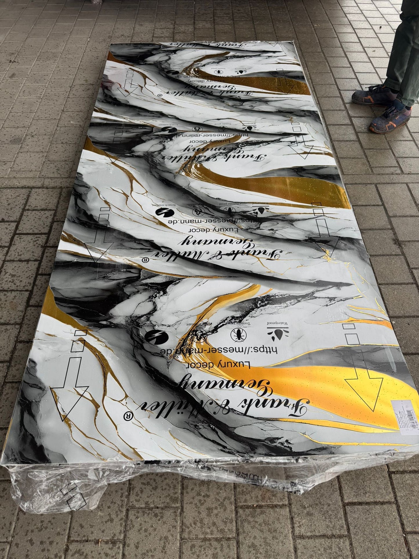 PVC Wandpaneele 260x122cm - 55 Farben verfügbar - 3mm stark