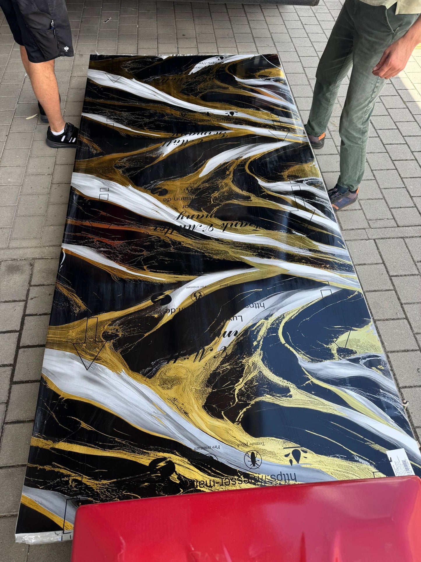 PVC Wandpaneele 260x122cm - 55 Farben verfügbar - 3mm stark