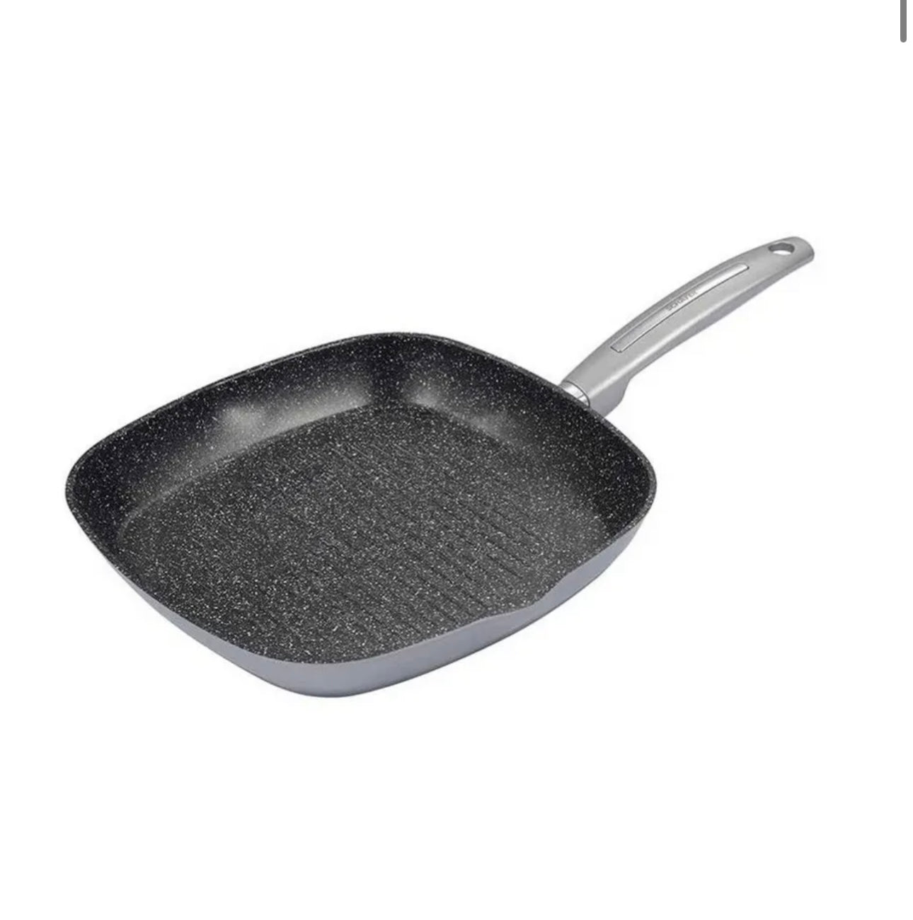 Grillpfanne 28x28cm Metallic Silver Schäfer - Quadratische Grillpfanne
