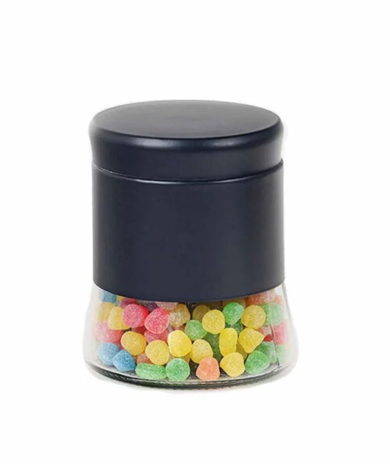 Vorratsdose 1L schwarz Schäfer - Standard Edelstahl-Vorratsdose mit Sichtfenster in Schwarz