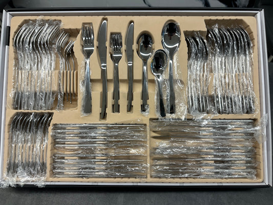 Michelino Besteck Set 84-teilig Edelstahl - Luxus Tafelbesteck für 12 Personen