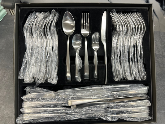 CS Besteckset 60 teilig Edelstahl - Premium Tafelbesteck für 12 Personen rostfrei