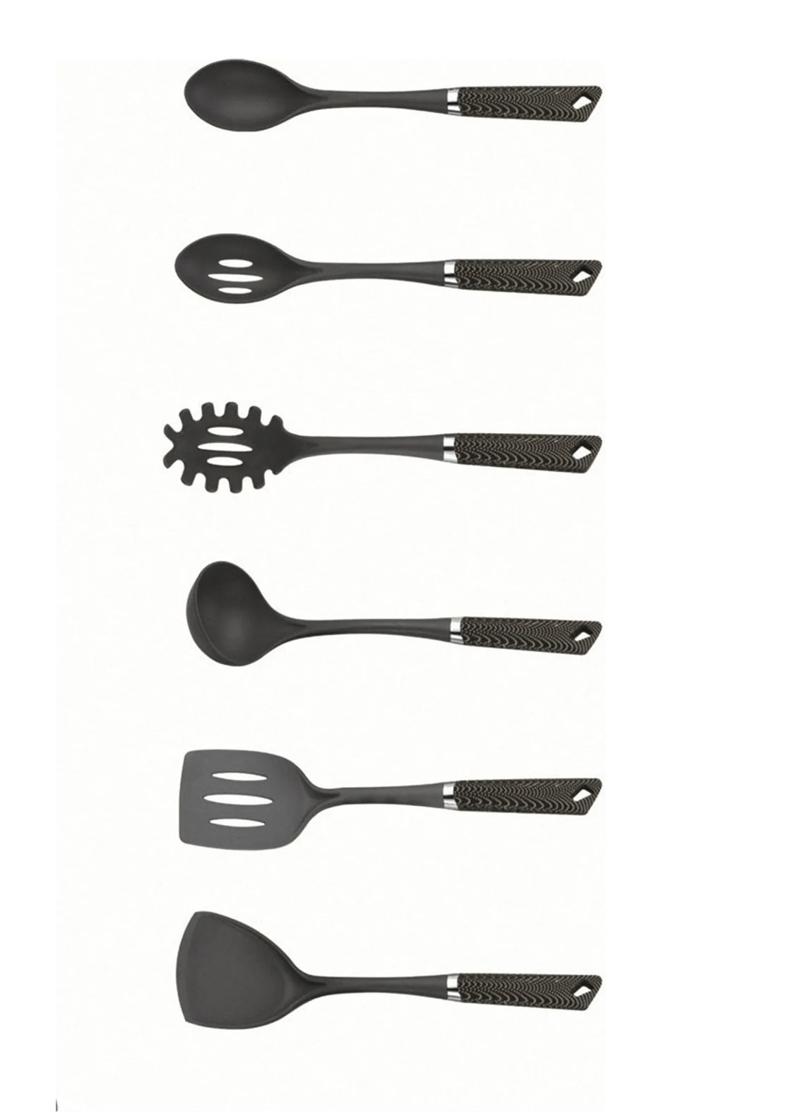 Küchenhelfer Set 7-teilig Michelino carbon - High-Tech Eleganz mit Ständer