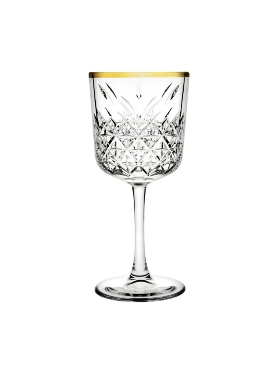 Pasabahce Golden Touch Timeless Kelchgläser Set 4-teilig 330ml - Elegante Weingläser