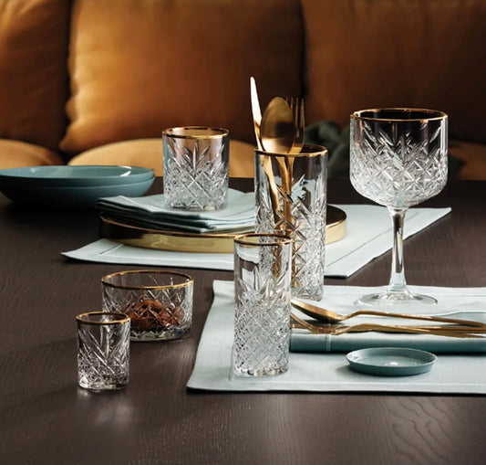 Pasabahce Golden Touch Timeless Kelchgläser Set 4-teilig 330ml - Elegante Weingläser