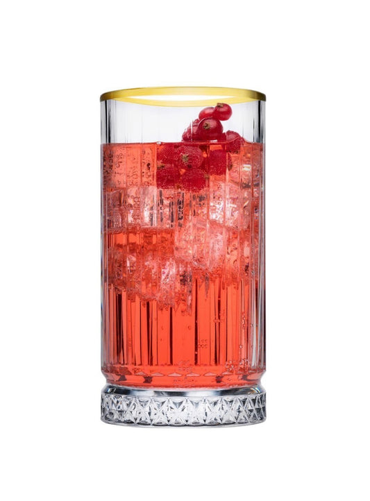 Pasabahce Golden Touch Elysia Trinkgläser Set 4-teilig 435ml - Elegante Wassergläser