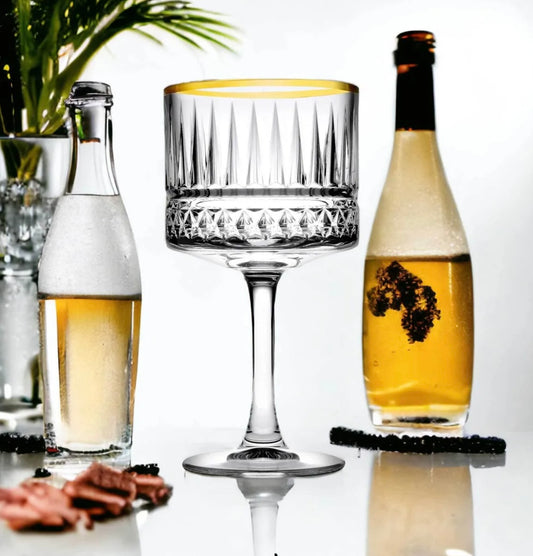 Pasabahce Golden Touch Elysia Cocktailgläser - 4x 500ml mit goldenem Akzent