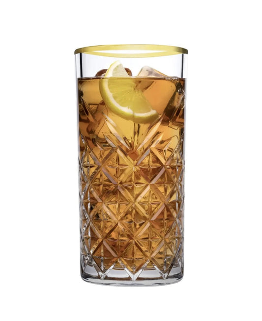 Pasabahce Golden Touch Timeless Longdrink Gläser - 4x 450ml