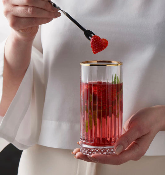 Pasabahce Golden Touch Elysia Trinkgläser - 4x 365ml mit goldenem Akzent