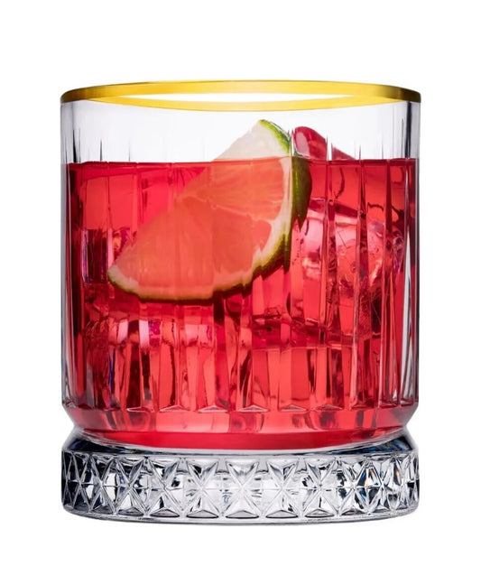 Pasabahce Golden Touch Elysia Trinkgläser - 4x 355ml mit goldenem Akzent