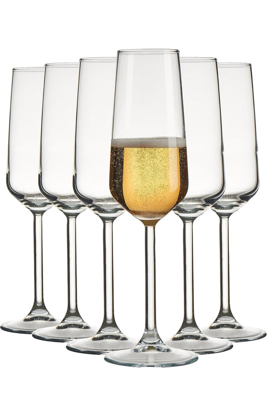 Pasabahce Allegra Champagnergläser Set - 6x 195ml Champagnergläser