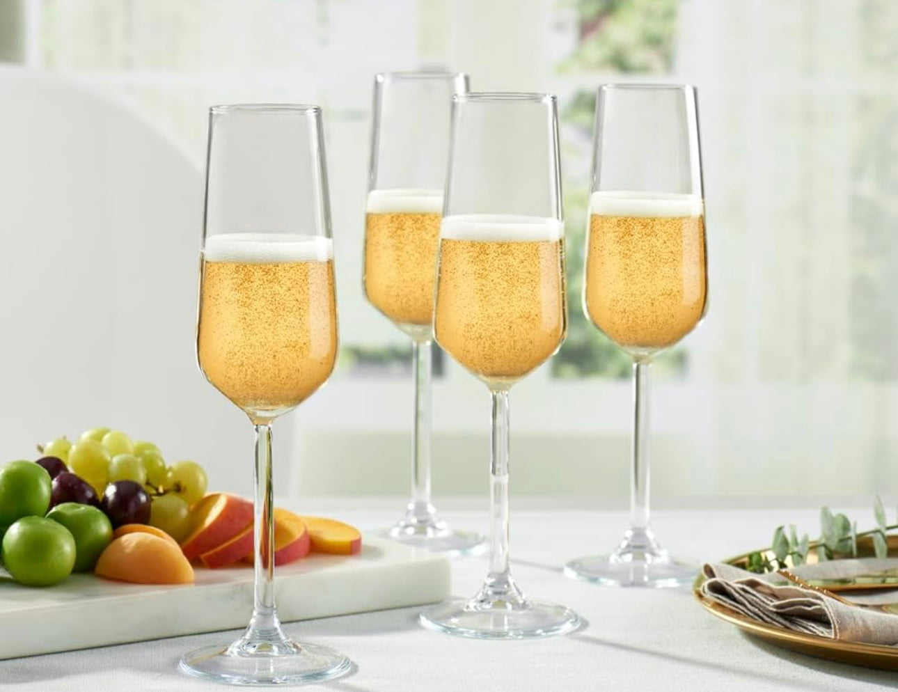 Pasabahce Allegra Champagnergläser Set - 6x 195ml Champagnergläser