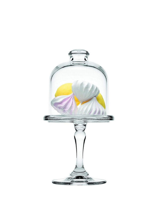 Pasabahce Mini Pattiserie - Servierplatte mit Fuß und Deckel