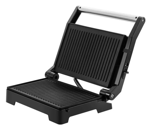 Royalty Line Panini Grill schwarz - Elektrischer Kontaktgrill mit Anti-Haft-Beschichtung