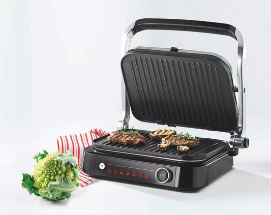 Kontaktgrill 2100W 7 Funktionen Schäfer - Professioneller Kontaktgrill mit LED Display