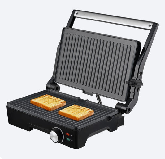 Royalty Line Panini Maker 1600W - Professioneller Panini-Grill mit Edelstahl-Dekor