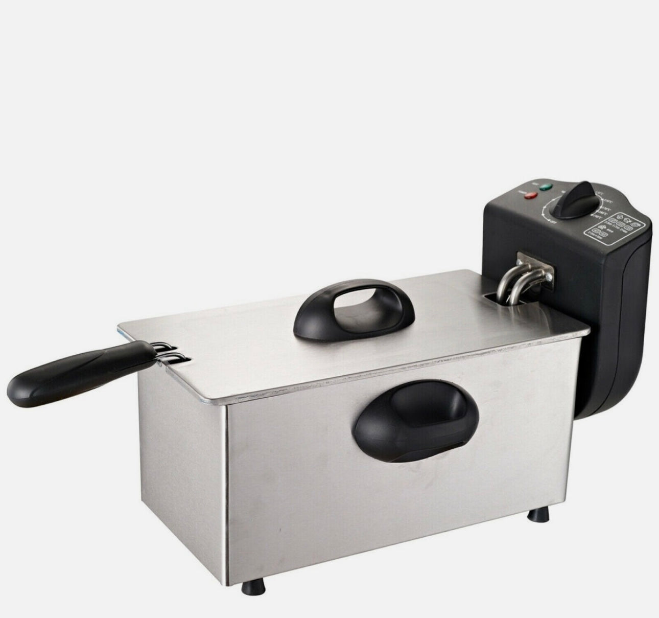 Royalty Line Fritteuse 3L - Elektrische Fritteuse mit einstellbarem Thermostat