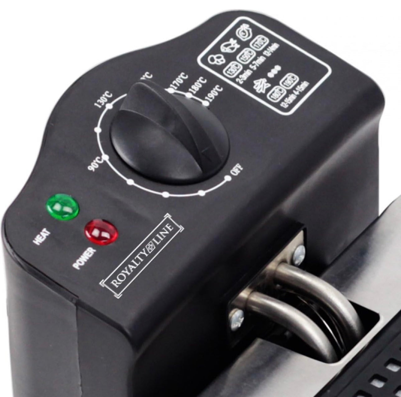 Royalty Line Fritteuse 3L - Elektrische Fritteuse mit einstellbarem Thermostat