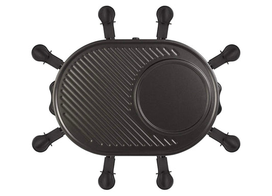 Royalty Line Raclette Grill 1200W - Elektrischer Raclette-Grill mit 8 Pfännchen