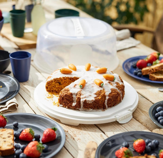 Torten Transportdose 30cm - Weiße Tortentransportbox von Michelino