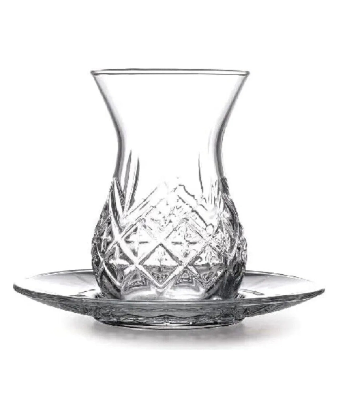 Pasabahce Timeless Cay bardak Set 12-teilig - Teegläser mit Untersetzern