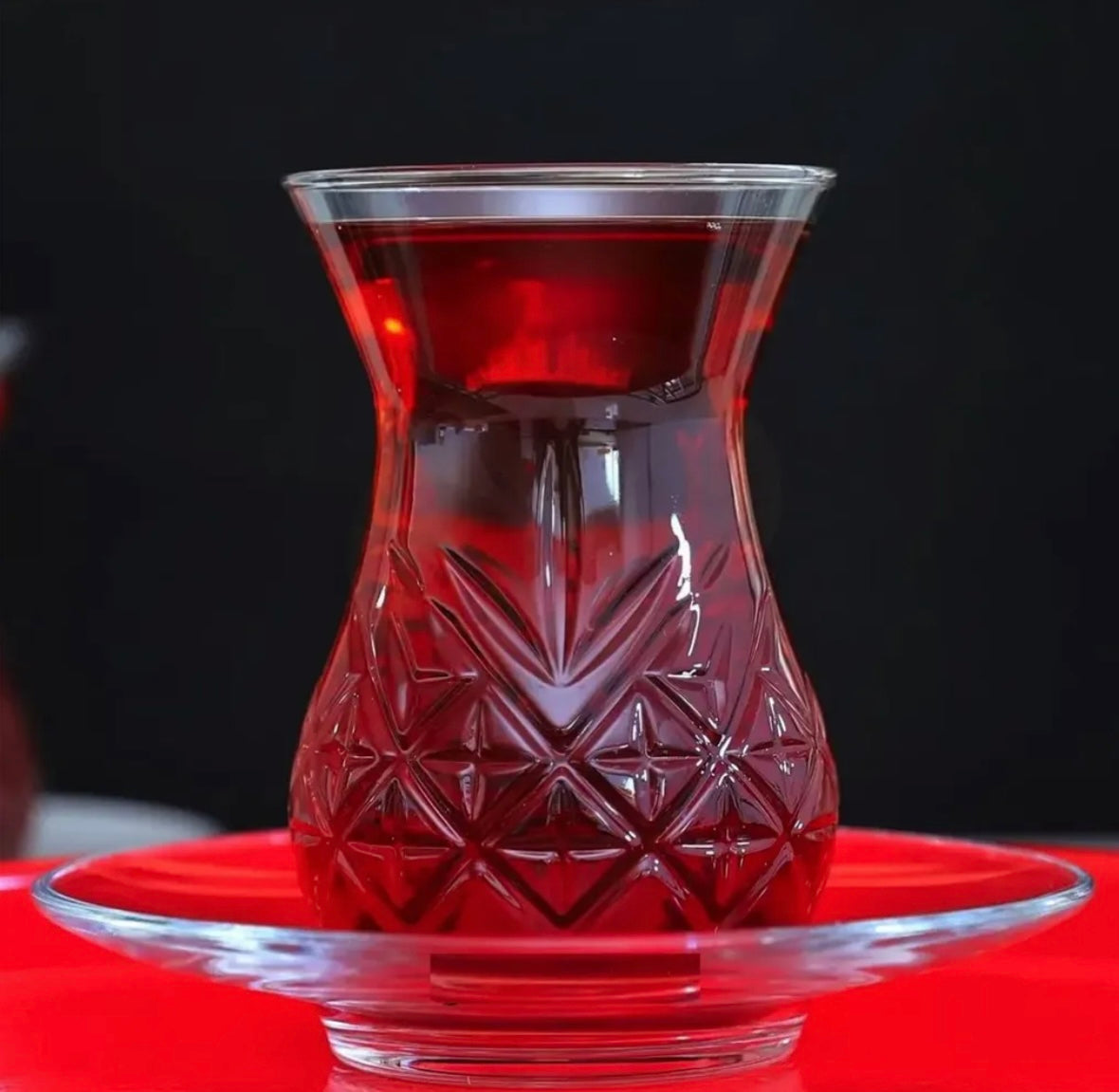 Pasabahce Timeless Cay bardak Set 12-teilig - Teegläser mit Untersetzern