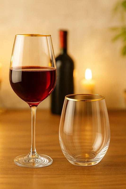 Pasabahce Amber Golden Touch Gläser-Set 8-teilig - Trink- & Kelchgläser