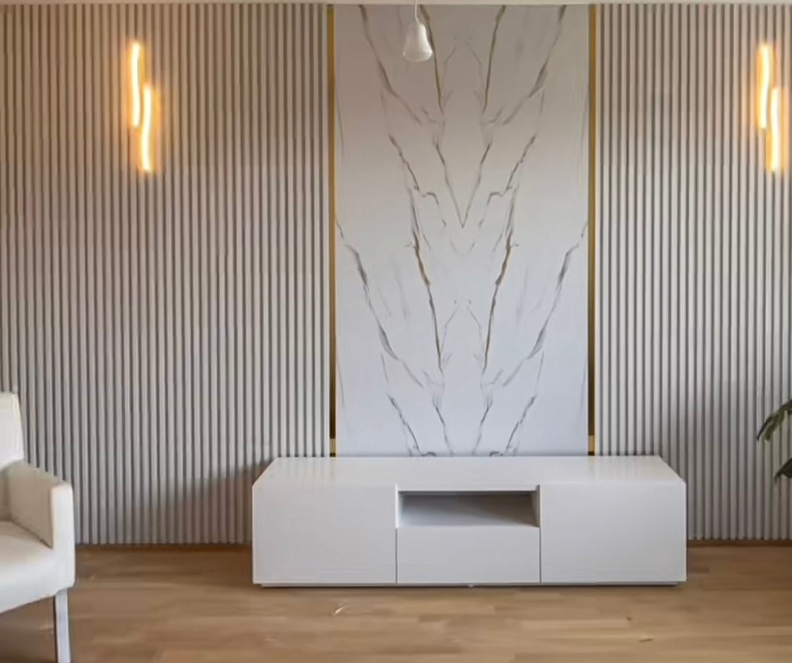 PVC Wandpaneele 260x122cm - 55 Farben verfügbar - 3mm stark