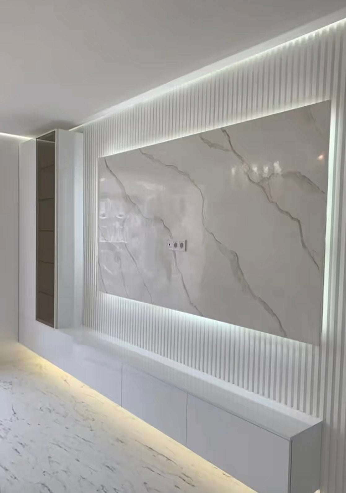 PVC Wandpaneele 260x122cm - 55 Farben verfügbar - 3mm stark