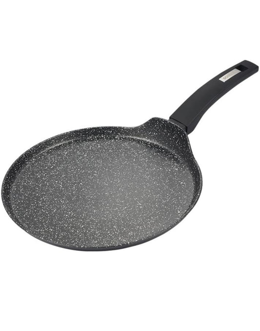 Crepepfanne 28cm Marble Black Schäfer - Große Pfannkuchenpfanne in Marmoroptik