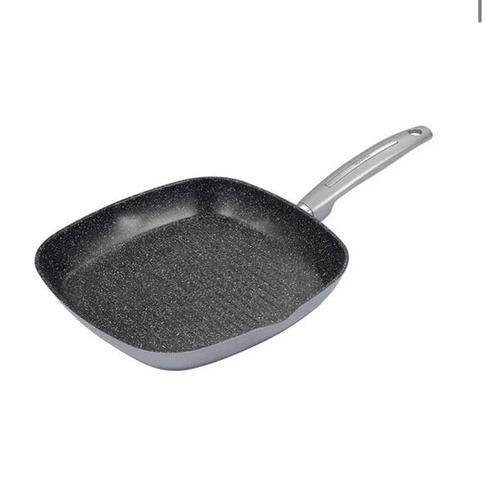 Grillpfanne 28x28cm Metallic Silver Schäfer - Quadratische Grillpfanne