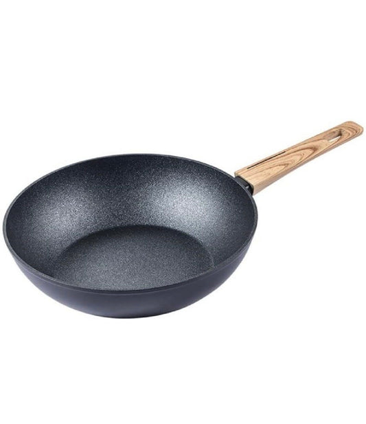 Wok 28cm Maple Wood Schäfer - Asiatische Küche in natürlicher Holzoptik