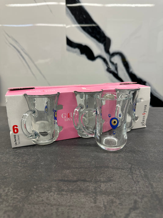 Glass4you Teegläser Set 6-teilig Lina - 145ml Cay Bardagi