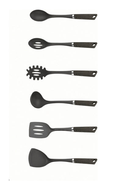 Küchenhelfer Set 7-teilig Michelino carbon - High-Tech Eleganz mit Ständer