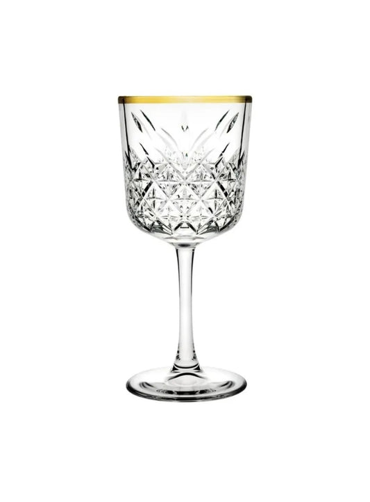 Pasabahce Golden Touch Timeless Kelchgläser Set 4-teilig 330ml - Elegante Weingläser