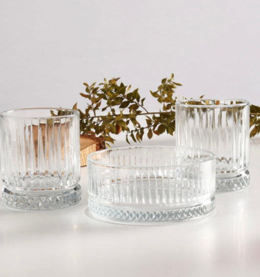 Pasabahce Elysia Whisky Set - 2 Gläser 355ml + Schale 510ml