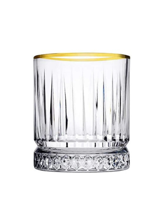 Pasabahce Golden Touch Elysia Trinkgläser - 4x 355ml mit goldenem Akzent