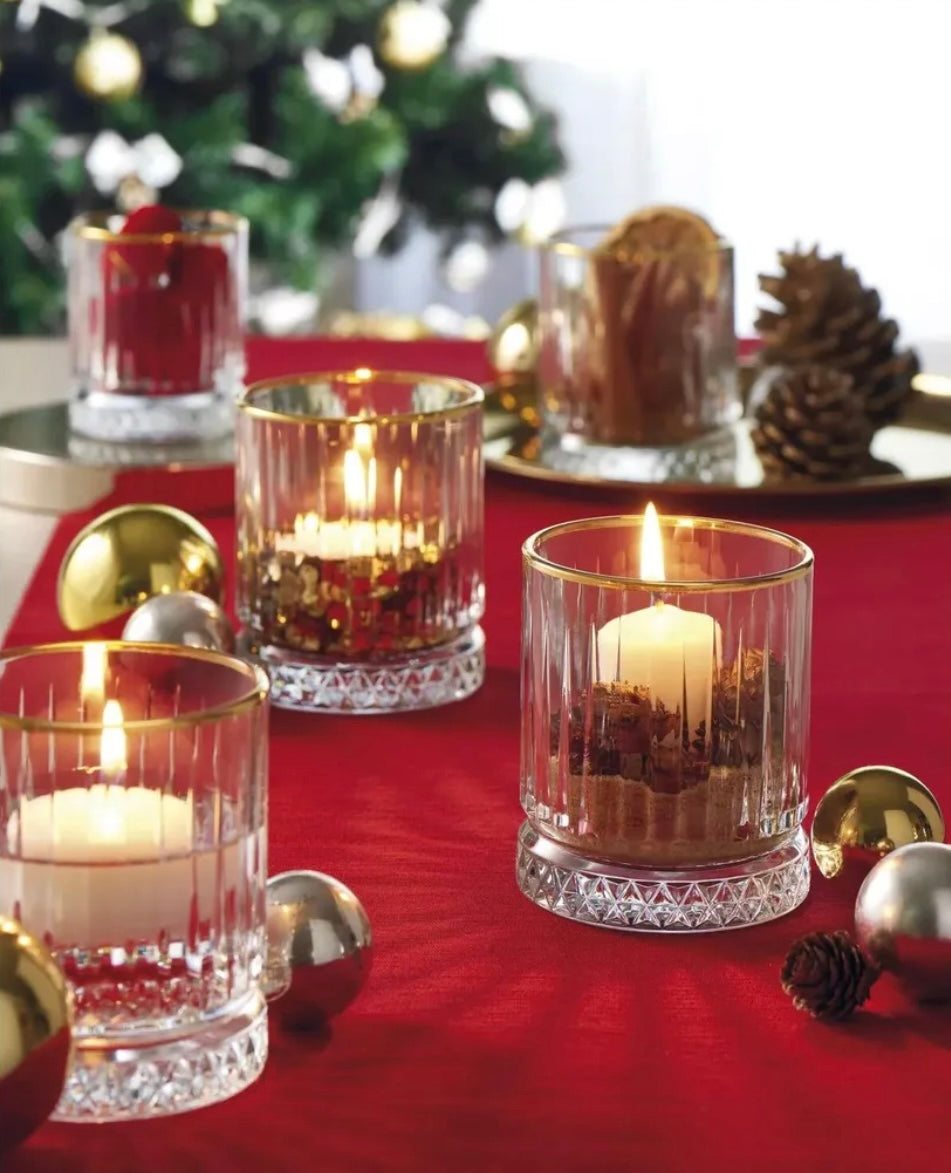 Pasabahce Golden Touch Elysia Trinkgläser - 4x 355ml mit goldenem Akzent