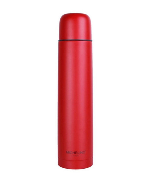 Isolierflasche 0,5L Michelino rot - Kompakte Thermosflasche für unterwegs