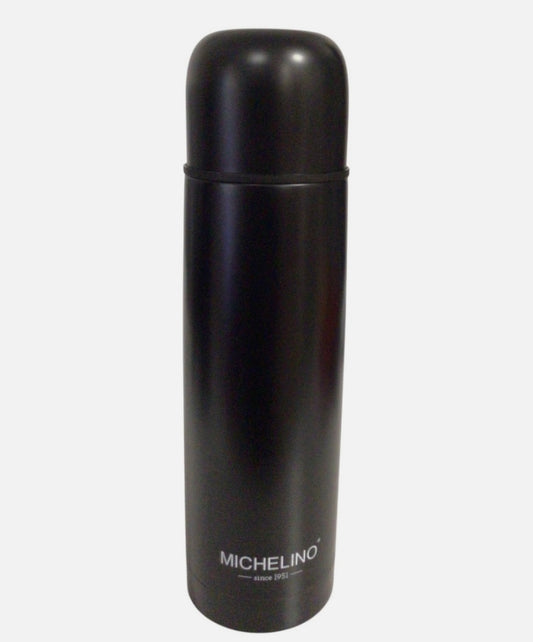 Isolierflasche 0,5L Michelino schwarz - Elegante Thermosflasche für unterwegs