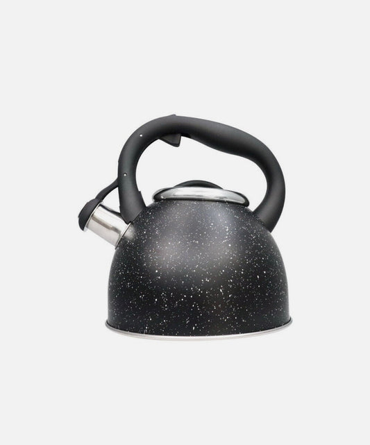 Flötenkessel 2,5L Marble Black - Edelstahl in eleganter Marmoroptik