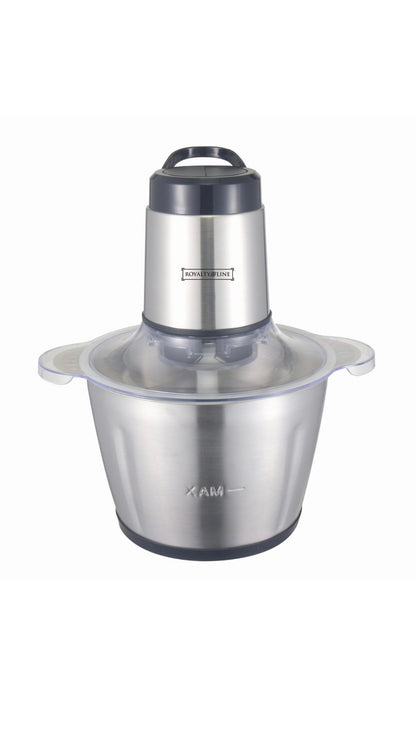 Royalty Line Zerkleinerer 600W - Edelstahl Mehrzweckhacker mit 3L Schüssel