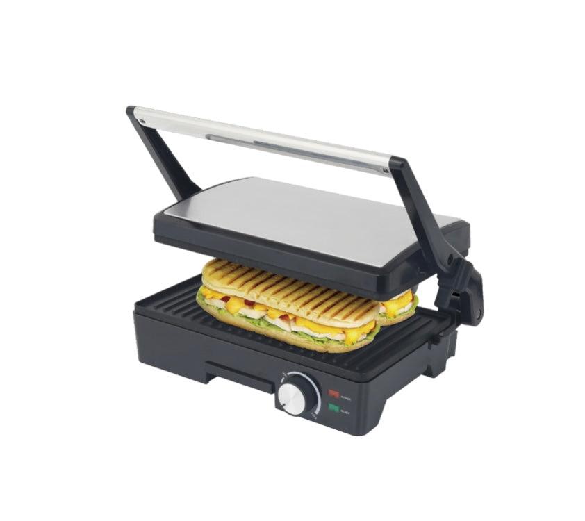 Royalty Line Panini Maker 1600W - Professioneller Panini-Grill mit Edelstahl-Dekor