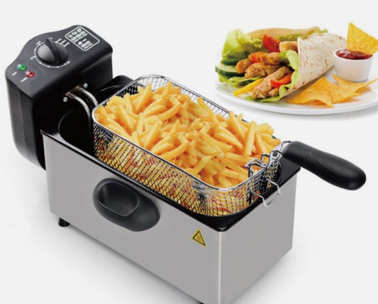 Royalty Line Fritteuse 3L - Elektrische Fritteuse mit einstellbarem Thermostat