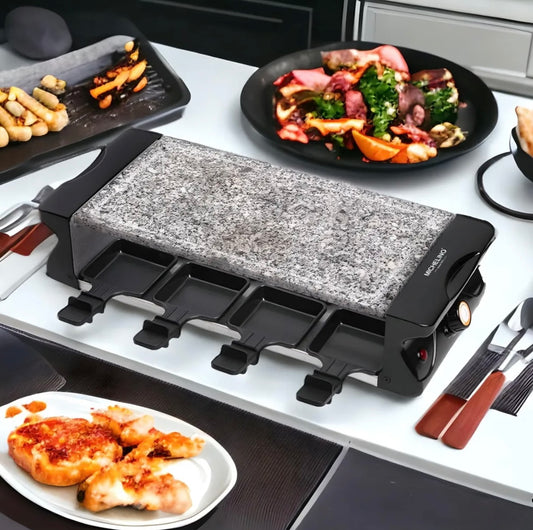 Raclette 8 Personen mit Granitplatte Michelino
