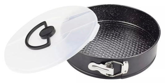 Springform 26cm mit Transportdeckel - Antihaft Backform von Michelino