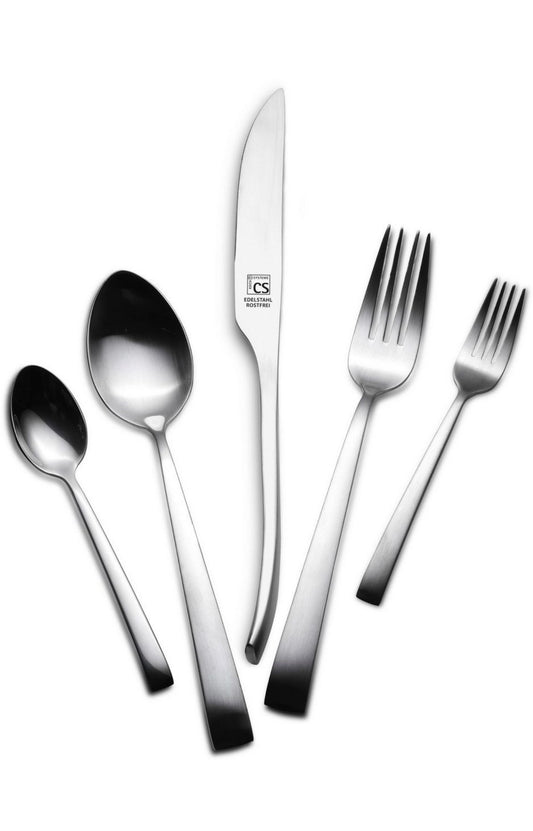 CS Besteckset 60 teilig Edelstahl - Premium Tafelbesteck für 12 Personen rostfrei