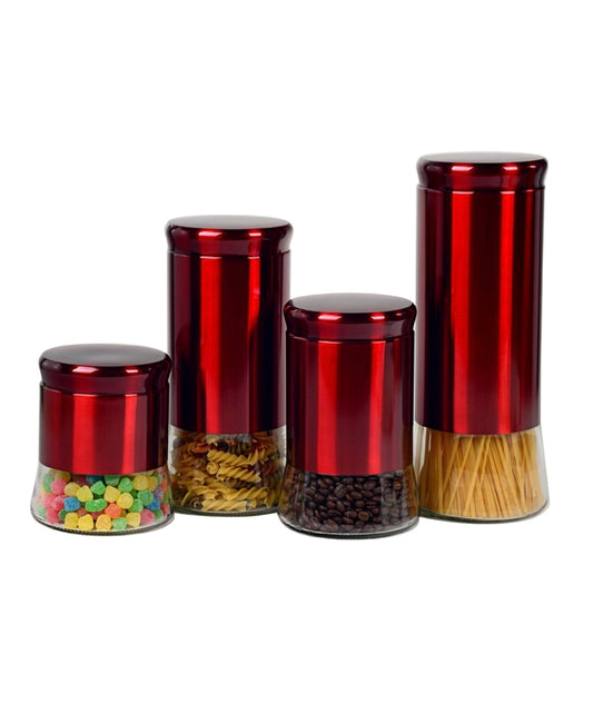 Vorratsdosen rot 4er Bundle