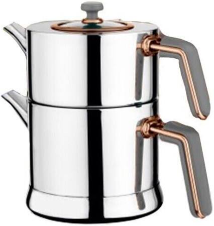Teekocher Set Schäfer beige/bronze - Teekessel 1,25L + Wasserkessel 2,5L